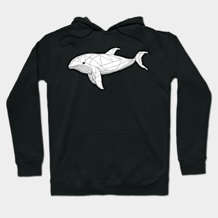 Geometric Whale Hoodie